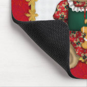 Beary Merry Christmas -Meisje Teddy Muismat (Hoek)