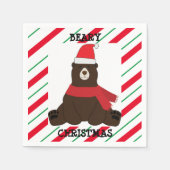 Beary Merry Christmas Party Servet (Voorkant)