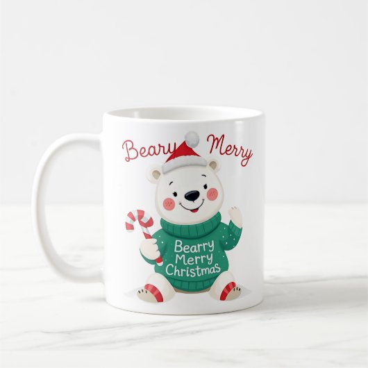 Beary Merry Christmas Polar Beer Koffiemok (Links)