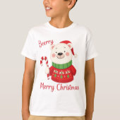 Beary Merry Christmas Polar Beer T-shirt (Voorkant)