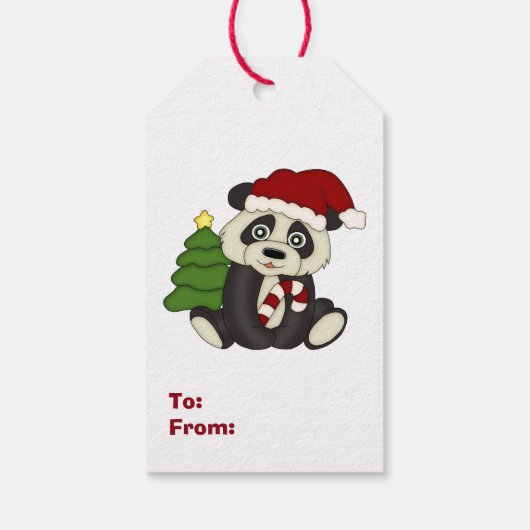Beary Merry Holiday Cadeaulabel (Achterkant)