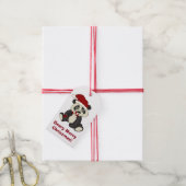 Beary Merry Holiday Cadeaulabel (Met Touw)