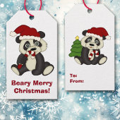 Beary Merry Holiday Cadeaulabel
