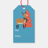 Beary Merry kerst Cadeaulabel (Achterkant)
