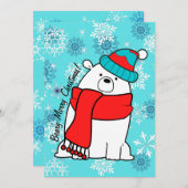 Beary Merry kerst Feestdagenkaart (Voorkant / Achterkant)