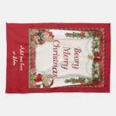 Beary Merry kerst Theedoek (Horizontaal)