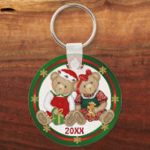 Beary Merry Kerstmis 20XX Sleutelhanger (Voorkant)