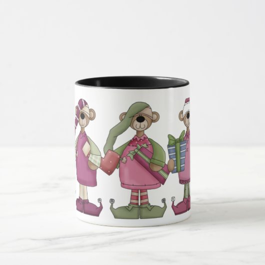 Beary Merry-Mok voor kerstmis Mok (Midden)