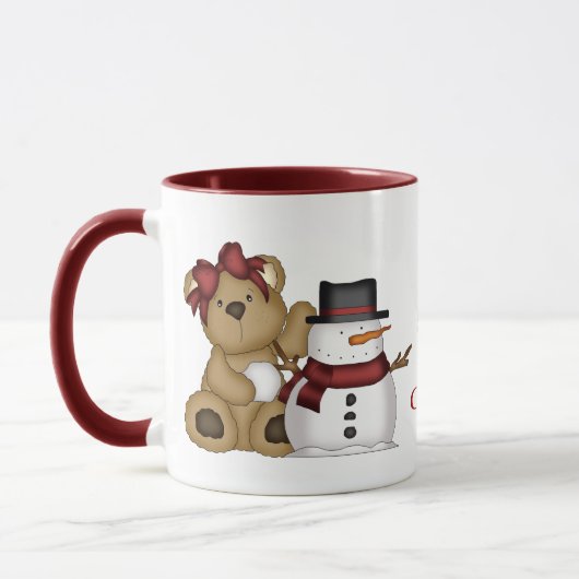 Beary Merry-Mok voor kerstmis Mok (Links)