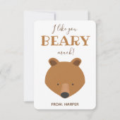 Beary Much Beer Classroom Valentijn Kaart (Voorkant)