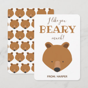 Beary Much Beer Classroom Valentijn Kaart