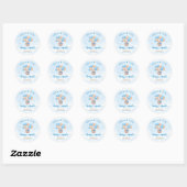 Beary Much Dank je Baby Shower Sticker (Vel)