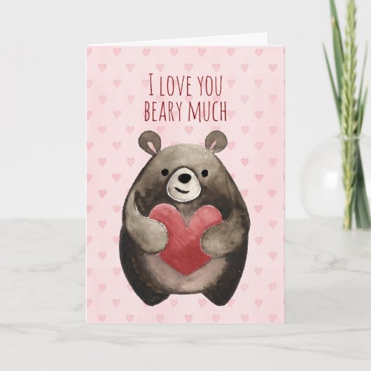 Beary Much Love Kaart (Voorkant)