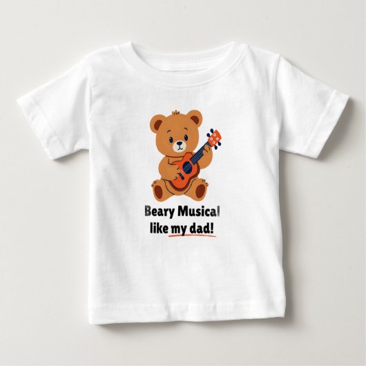 Beary Musical als mijn vader peuter T-shirt (Voorkant)