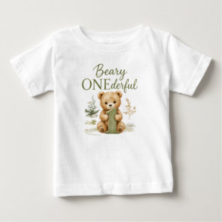 Beary ONEderful 1e verjaardag T-shirt