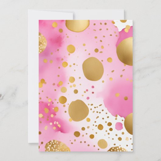 Beary schattig meisje teddy beer baby shower sjabl kaart (Achterkant)