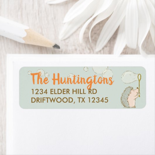 Beary schattig retour adres label (Insitu)