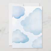 Beary schattige baby op de weg blauwe teddybeer ba kaart (Achterkant)