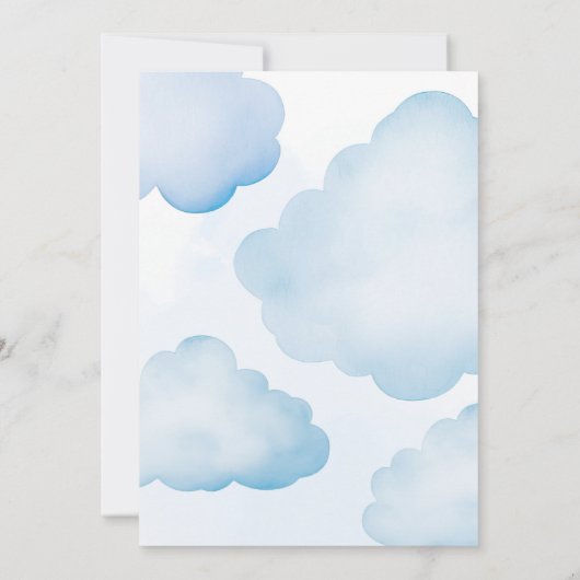 Beary schattige baby op de weg blauwe teddybeer ba kaart (Achterkant)