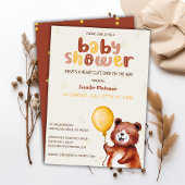 Beary Schattige Ballon Beer Baby shower Kaart