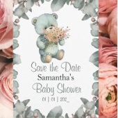Beary Schattige Boy Baby shower Kaart