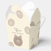 Beary Schattige Bruin Teddy Bear Cub Boy Baby show Bedankdoosjes (Geopend)