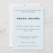 Beary Schattige Het is een Boy Baby shower beer Kaart (Achterkant)