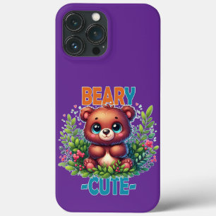 Beary Schattige. Teddy Bear cartoon glimlacht. Gra Case-Mate iPhone Case
