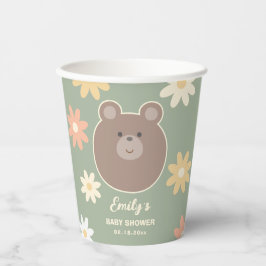 Beary Schattige Teddy Bear Spring Baby Boy Baby sh Papieren Bekers