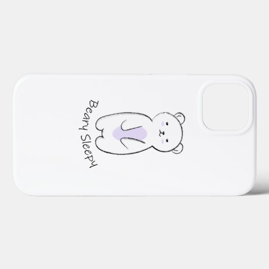 Beary Sleepy Beer Case-Mate iPhone Case (Achterkant (horizontaal))