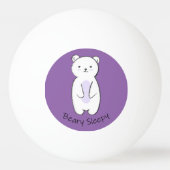 Beary Sleepy Beer Pingpongbal (Voorkant)
