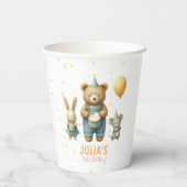 Beary Special Birthday Bash Papieren Bekers (Achterkant)