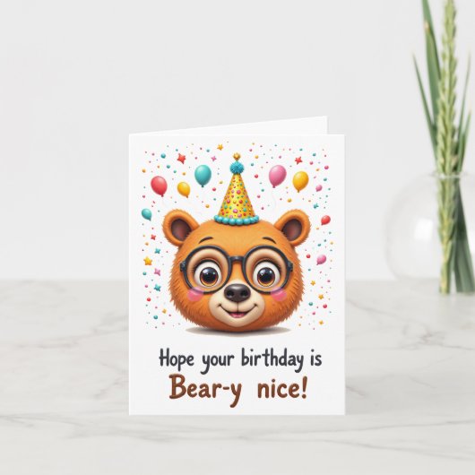 Beary Special Birthday - Schattige Beer Kaart (Voorkant)