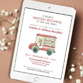 Beary Special Delivery Baby shower Kaart