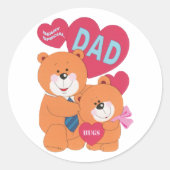 Beary Special Pap Ronde Sticker (Voorkant)