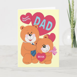Beary Special Papa Beer Familie Vaderdag Kaart