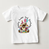 Beary Sweet 3e verjaardag Tshirts en geschenken (Voorkant)