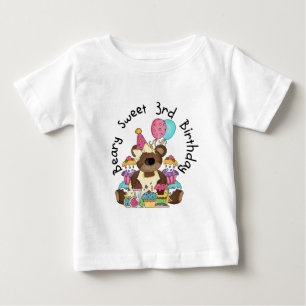 Beary Sweet 3e verjaardag Tshirts en geschenken