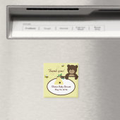 Beary Sweet Beer & Bee Baby shower Favor Magnet (Insitu (Vaatwasser))