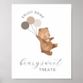 Beary Sweet behandelt Poster - Beer 3 bruine ballo (Voorkant)