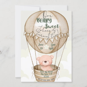 Beary Sweet Birthday Uitnodiging