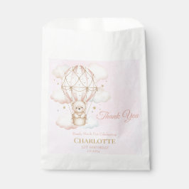 Beary Sweet Hot Air Balloon 1st Birthday  Bedankzakje