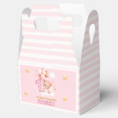 Beary Sweet One Birthday | Pink Boho Bear  Bedankdoosjes (Geopend)