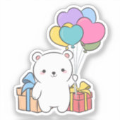 Beary Sweet Surprise | Tote bag Sticker (Voorkant)