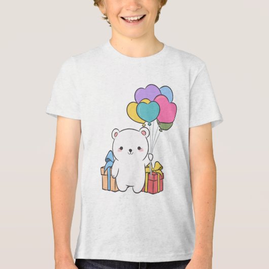 Beary Sweet Surprise | Tote bag Tri-Blend Shirt (Voorkant)