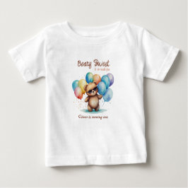 Beary Sweet Teddy beer draagt een bril en ballon