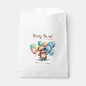 Beary Sweet Teddy beer draagt een bril en ballon Bedankzakje (Voorkant)