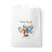 Beary Sweet Teddy beer draagt een bril en ballon