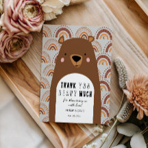 Beary Veel Bos Dank Je Baby Shower