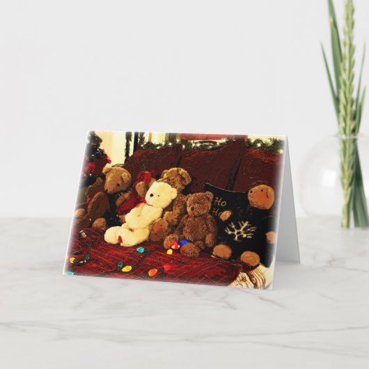 Beary, vrolijk kerstfeest! feestdagen kaart (Voorkant)